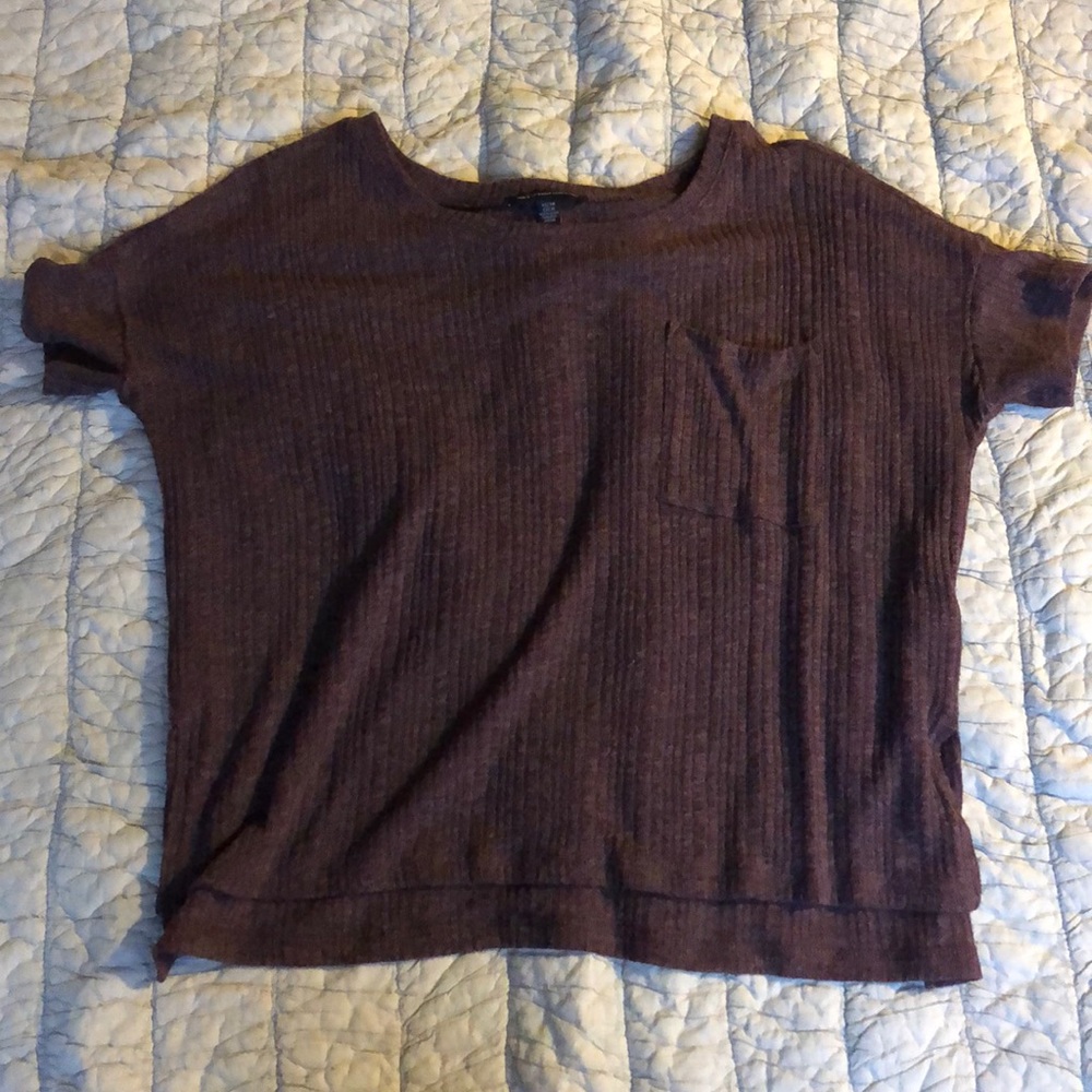Purple Real Soft Ribbed Tee